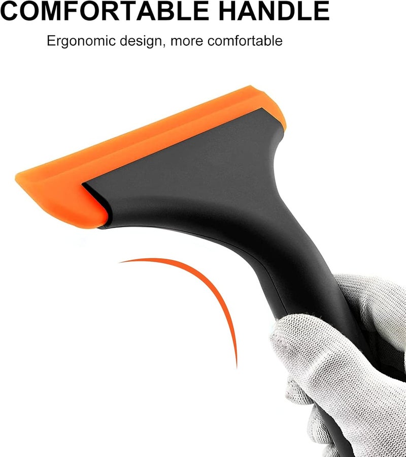 SetSail Shower Squeegee for Glass Doors, Small Squeegee for Shower Glass Door Mini Silicone Squeegee for Window Cleaner Tool Bathroom Squeegees for Car Window Cleaning 2 Pack - Image 4